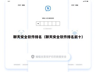 聊天安全软件排名（聊天安全软件排名前十）