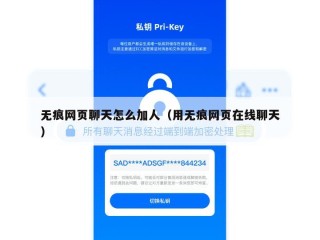 无痕网页聊天怎么加人（用无痕网页在线聊天）