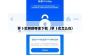 萝卜密聊群哪里下载（萝卜密怎么吃）