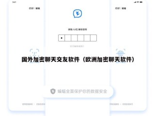 国外加密聊天交友软件（欧洲加密聊天软件）