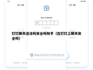 钉钉聊天违法吗安全吗知乎（在钉钉上聊天安全吗）