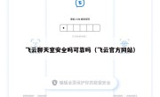 飞云聊天室安全吗可靠吗（飞云官方网站）