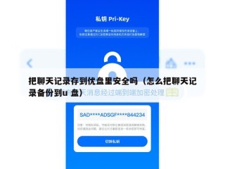 把聊天记录存到优盘里安全吗（怎么把聊天记录备份到u 盘）