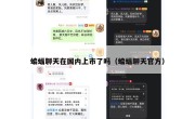 蝙蝠聊天在国内上市了吗（蝙蝠聊天官方）