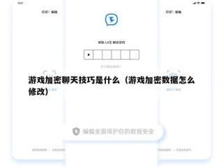 游戏加密聊天技巧是什么（游戏加密数据怎么修改）