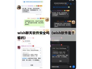 wish聊天软件安全吗（wish软件是干嘛的）