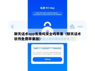聊天话术app有用吗安全吗苹果（聊天话术软件免费苹果版）
