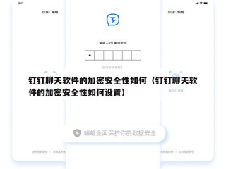 钉钉聊天软件的加密安全性如何（钉钉聊天软件的加密安全性如何设置）