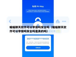 蝙蝠聊天软件可以举报吗安全吗（蝙蝠聊天软件可以举报吗安全吗是真的吗）
