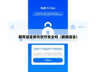 鹏哥语音聊天软件安全吗（鹏鹏语音）