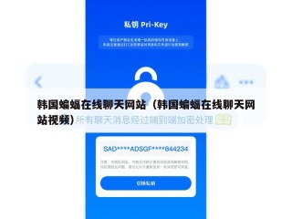 韩国蝙蝠在线聊天网站（韩国蝙蝠在线聊天网站视频）