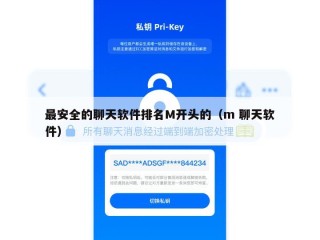 最安全的聊天软件排名M开头的（m 聊天软件）
