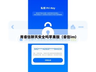 用睿信聊天安全吗苹果版（睿信im）