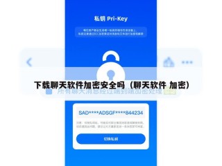 下载聊天软件加密安全吗（聊天软件 加密）