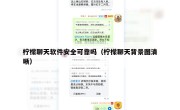 柠檬聊天软件安全可靠吗（柠檬聊天背景图清晰）