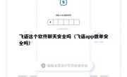 飞语这个软件聊天安全吗（飞语app做单安全吗）