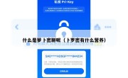 什么是萝卜密聊呢（卜罗密有什么营养）