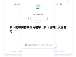 萝卜密聊保存的相片在哪（萝卜蜜有什么营养?）