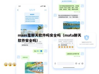 maas是聊天软件吗安全吗（mata聊天软件安全吗）