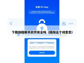 下载阳陌聊天软件安全吗（陌阳这个词意思）