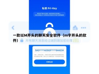 一款以M开头的聊天安全软件（m字开头的软件）