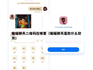 蝙蝠聊天二维码在哪里（蝙蝠聊天是款什么软件）