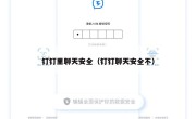 钉钉里聊天安全（钉钉聊天安全不）