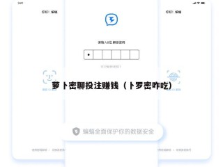 萝卜密聊投注赚钱（卜罗密咋吃）