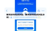 聊天软件安全性对比（聊天软件安全性对比分析）