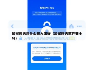 加密聊天用什么输入法好（加密聊天软件安全吗）