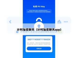 计时加密聊天（计时加密聊天app）