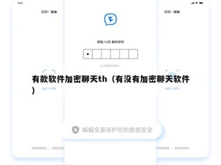 有款软件加密聊天th（有没有加密聊天软件）