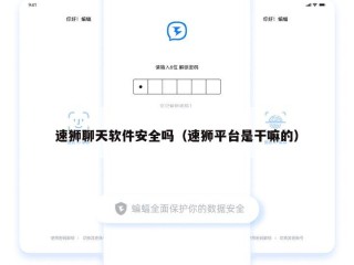 速狮聊天软件安全吗（速狮平台是干嘛的）