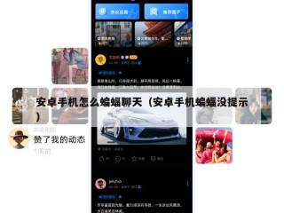 安卓手机怎么蝙蝠聊天（安卓手机蝙蝠没提示）
