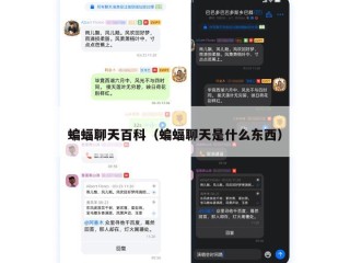 蝙蝠聊天百科（蝙蝠聊天是什么东西）