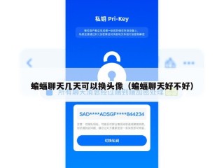 蝙蝠聊天几天可以换头像（蝙蝠聊天好不好）