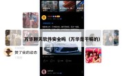 万华聊天软件安全吗（万华是干嘛的）