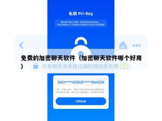 免费的加密聊天软件（加密聊天软件哪个好用）