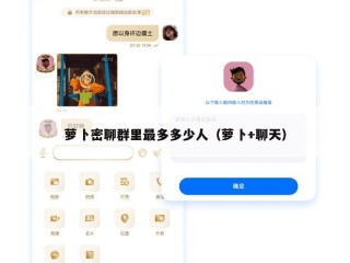 萝卜密聊群里最多多少人（萝卜+聊天）