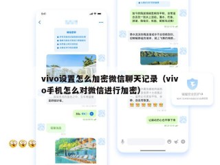 vivo设置怎么加密微信聊天记录（vivo手机怎么对微信进行加密）