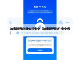 加密聊天应用依然安全（加密聊天软件安全吗）