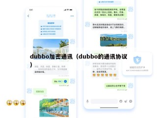 dubbo加密通讯（dubbo的通讯协议）
