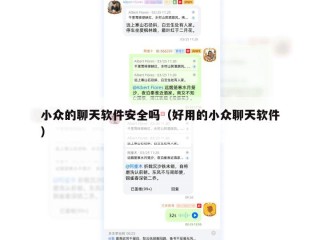 小众的聊天软件安全吗（好用的小众聊天软件）