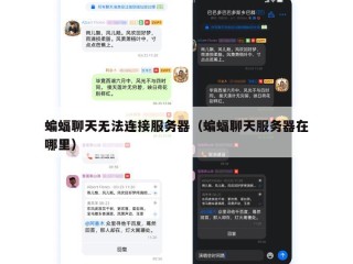 蝙蝠聊天无法连接服务器（蝙蝠聊天服务器在哪里）