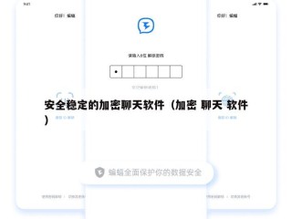 安全稳定的加密聊天软件（加密 聊天 软件）