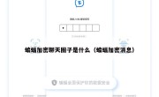 蝙蝠加密聊天圈子是什么（蝙蝠加密消息）