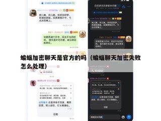 蝙蝠加密聊天是官方的吗（蝙蝠聊天加密失败怎么处理）