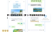 萝卜密聊加密聊天（萝卜+专业聊天软件安卓）