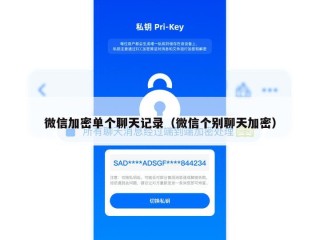 微信加密单个聊天记录（微信个别聊天加密）