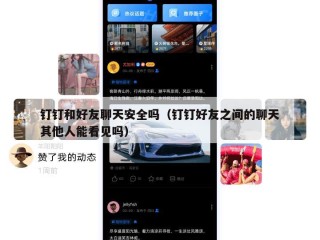钉钉和好友聊天安全吗（钉钉好友之间的聊天其他人能看见吗）